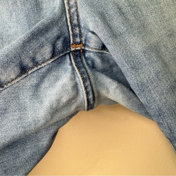 Madewell Cali Demi Boot Rolled Hem Jeans Size 37= Size 24 Casual Denim - Picture 6 of 14